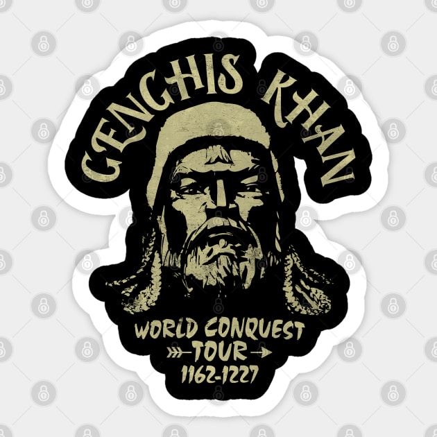 Genghis Khan - World Conquest Tour Sticker by Graphic Duster